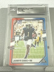 NFL Detroit Lions  Jahmyr Gibbs Rookie Card 1/1 (RC) Leaf Pro Set Wave Prism - Picture 1 of 3