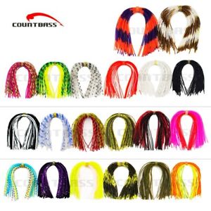 20 Pack 50 Strands Standard Silicone Skirts Fishing Accessories DIY Spinnerbatis