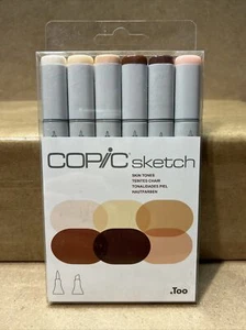Copic Sketch Markers 6 Piece Skin-Tones Set New B83 - Picture 1 of 4