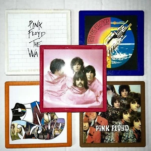 Zum Selbermachen 5 handgefertigte Holz & Kork Getränk Untersetzer ROSA FLOYD Wand WYWH Piper Gates Psych - Bild 1 von 6