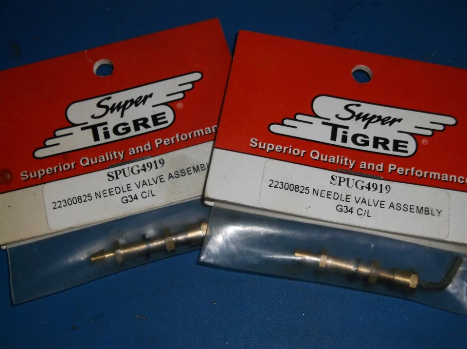 (1)Super Tigre NEEDLE VALVE ASSEM. Original  Part #SUPG4919 FOR CL G.34& OTHERS - Image 1 of 1