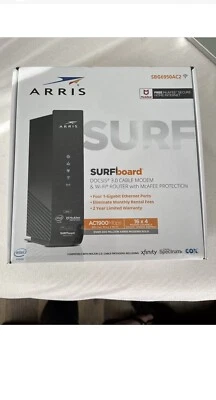 ARRIS Surfboard SBG6950AC2 Cable Modem & Wi-fi Router Docsis 3.0 - Image 1 of 4