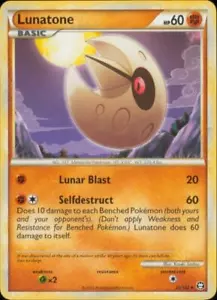 2x (HSTR-025) Lunatone (R) Pokemon HGSS Trionfante # 25 - Foto 1 di 1