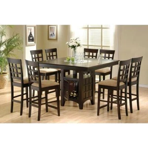 Gabriel 7-piece Square Counter Height Dining Set Cappuccino - Picture 1 of 2