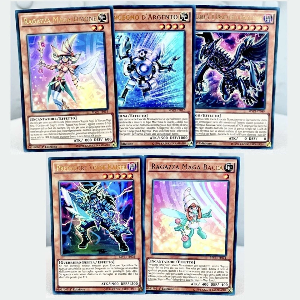 Yu-Gi-Oh ULTRA RARE 5 Card Bundle 1st Edition Italian Movie Promo Vintage YuGiOh - Image 1 of 4
