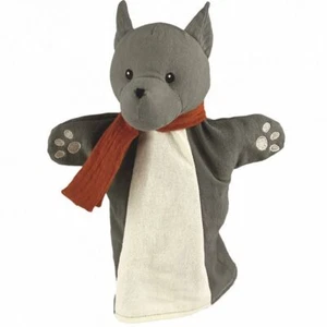 Handpuppe Wolf mit Schal 29 cm Plüschtier Puppen- und Kasperletheater - Bild 1 von 2