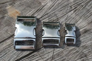 Hebillas de metal para pulseras Paracord/cuello de perro/mascota 3 tamaños. - Imagen 1 de 10