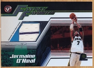 Camiseta usada jogo favorito fantasia 2003-04 TOPPS PRISTINE JERMAINE O'NEAL - Imagem 1 de 2