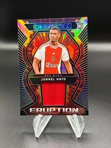 2023-24 Panini Obsidian Eruption Orange /99 Jorrel Hato #ER-JH Rookie RC - Bild 1 von 2