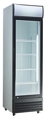 Commercial Single Door Refrigerated Merchandiser Glass Display Chiller W/ Canopy • 599£