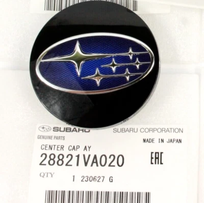 SUBARU Genuine Levorg WRX 2016-2017 Black Blue Wheel Center Cap Hub 28821VA020 - Image 1 of 4