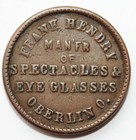 Oberlin, Ohio Civil War Token: Eye Glasses Manufacturer