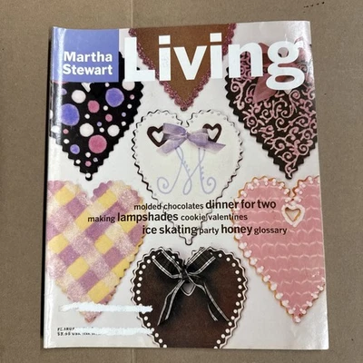 Martha Stewart Magazine February 1996 Valentines Day Issue Mint  W Recipe Cards Foto 1 de 4