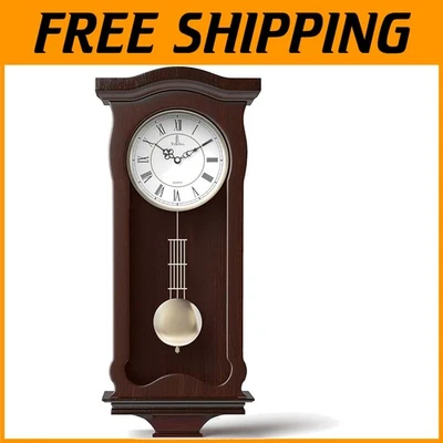 Verona Grandfather Clock - Roman Numerals, Real Wood - Image 1 of 4