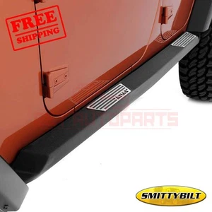 Smittybilt Rocker Panel Guard Round Tube for Jeep Wrangler 07-16 - Picture 1 of 3
