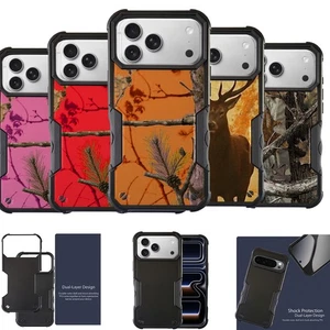 Para [iPhone 17 PRO MAX][DUAL TACTICAL][Funda híbrida de dos piezas] Camuflada - Imagen 1 de 19