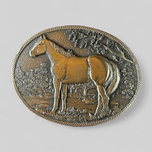 Hebilla de cinturón de caballo de latón vintage diseños de premios medallas vaquero occidental - Imagen 1 de 5