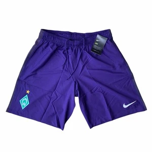 Werder Bremen Nike Pantalones Cortos de Fútbol Kit Visitante Para Hombre XL Fútbol Púrpura Nuevo con Etiquetas - Imagen 1 de 5