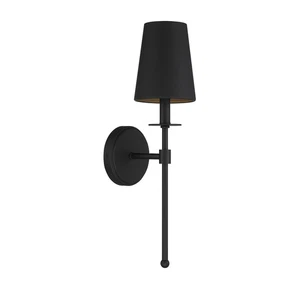 1-Light Wall Sconce in Matte Black by Meridian Lighting M90084MBK - Picture 1 of 6