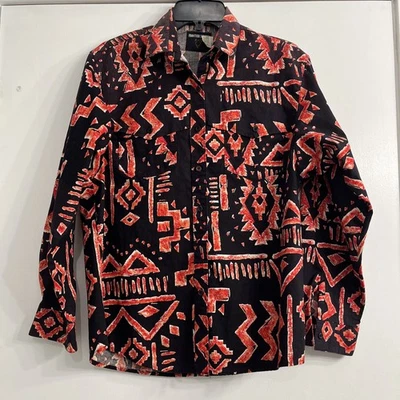 Camisa Frontier Series L unisex Western Southwest Azteca Multicolor Brillante De Colección Foto 1 de 4