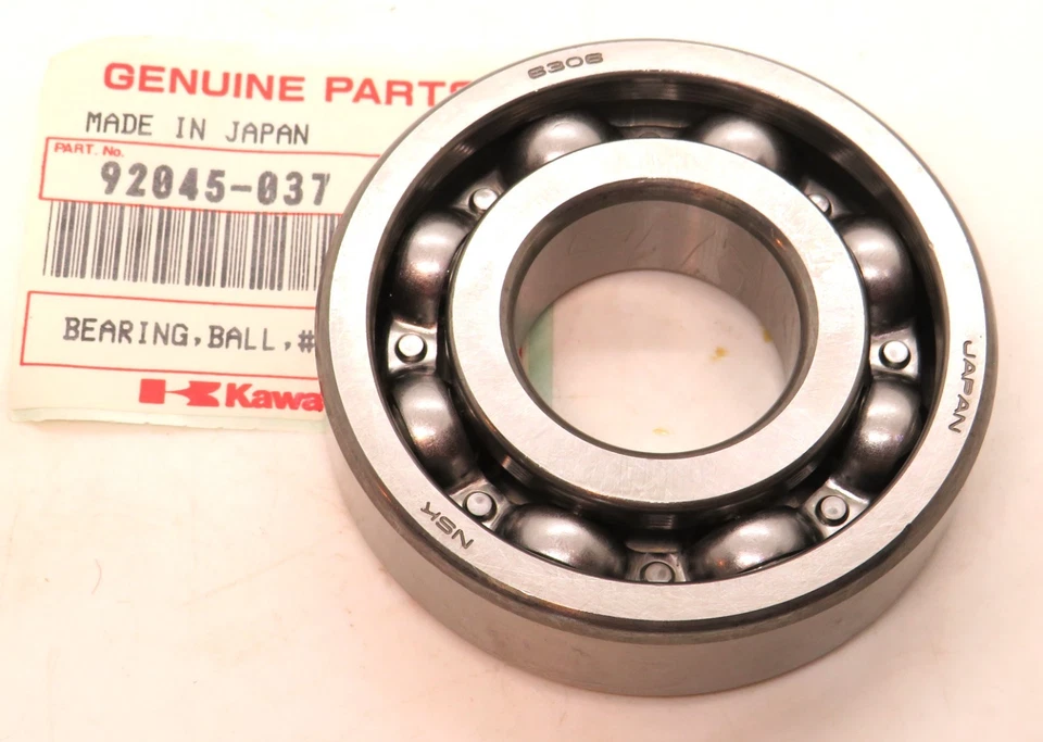 92045-037 Cojinete de cárter Kawasaki 6306 para F11 F12 KX450 KX400 KL250 KLR250 Foto 1 de 1