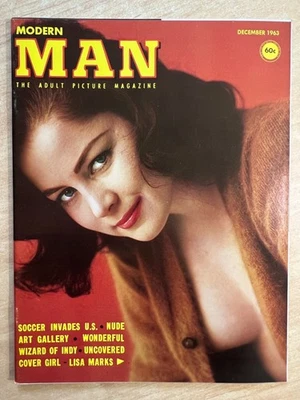 MODERN MAN Magazine December 1963 PINUP High Grade FILE COPY Glamour Cheesecake Foto 1 de 4