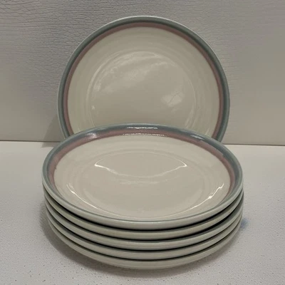 Platos de pan y mantequilla rosa Pfaltzgraff Aura - Juego de 6 platos laterales de 7" EE. UU. Foto 1 de 3