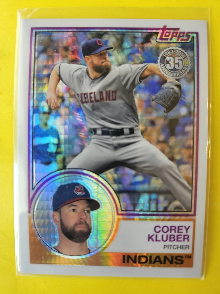 2018 Topps '83 Topps 银包 Chrome #121 Corey Kluber - 克利夫兰印第安人 — 第 1/1 张图片
