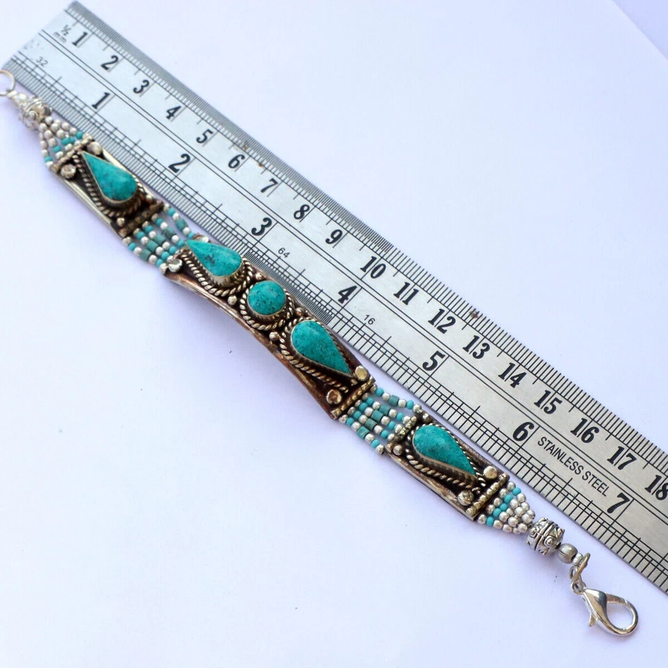 Truquoise Nepali Style Bracelet Nepali Cuff Jewelry gift For Your Friends GIFT - Image 1 of 3