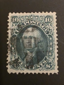 1867 US STAMP SCOTT # 96 USED VF / W/ PSE GRADED CERT. VF-75 SMQ VALUE $270 - Picture 1 of 3