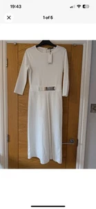 Boohoo Culotte Jumpsuit White Size 10 White Night Cruise - Picture 1 of 1
