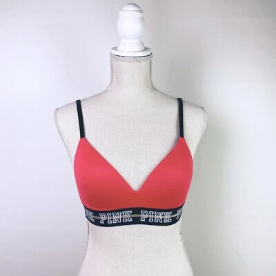 Victoria's Secret Pink Wireless Lightly Lined Bra Red Size 32C - Image 1 of 4