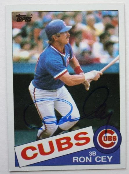 Chicago Cubs star Ron Cey Autographed / signed 1985 Topps baseball card NICE--- - Image 1 of 1