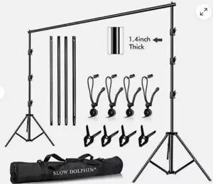 10 x 10Ft Photo Video Studio Heavy Duty Adjustable Muslin Backdrop Stand - Picture 1 of 1