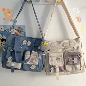 Waterproof Canvas Women Handbags Shoulder Bags Nylon Ladies Tote Messenger Bag O - Picture 1 of 11