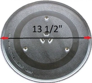13 1/2" Furrion Microwave Glass Turntable Plate Replacement FMCM15-SS Used - Picture 1 of 4