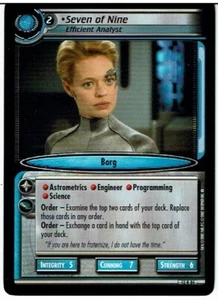 STAR TREK CCG 2E THESE ARE THE VOYAGES RARE CARD SEVEN OF NINE 12R84 ex - Picture 1 of 1