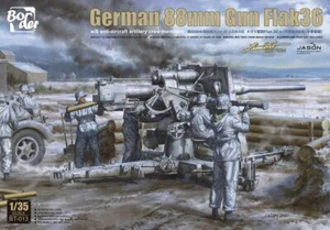 Border BT-013 1/35 deutsche 88 mm Pistole Flak36 mit 6 Besatzung - Bild 1 von 4