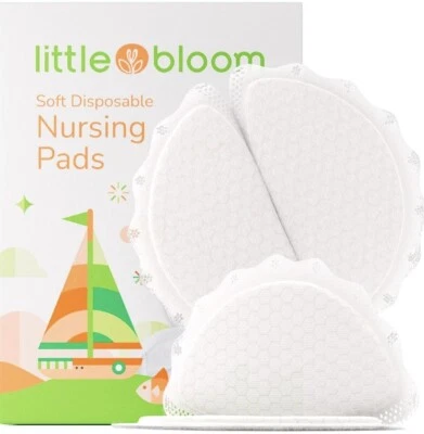 LITTLE BLOOM Breast Pads Disposable Nursing Maternity Feeding Absorbent Comfortable