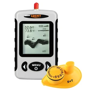 125KHz Wireless Fish Finder Locator Sonar Radio 45m Depth Range Display Monitor - Picture 1 of 8