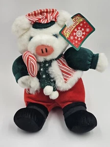 DanDee  Christmas Piggy Snowflake Friends  Santa Candy Cane Vintage  - Picture 1 of 2