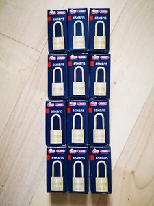 12 Stück ABUS 65MB/15 Messing Taschenschloss Zeltschloss Kofferschloss NEU OVP - Bild 1 von 1
