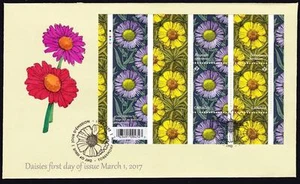 Daisies s/s, Canada limited edition private FDC 2017 sc#2976 - Picture 1 of 1
