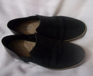 Clarks Ultimate comfort Black Suede Loafers Women's US Size 5.5M - Picture 1 of 9