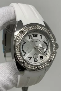 Time Force Multifunction White Dial White Rubber Women's Watch TF3133L02 - Picture 1 of 4