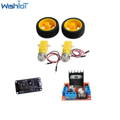 Smart Car Robot Plastic Tire Wheel with DC 3-6v Gearbox Motor for Arduino