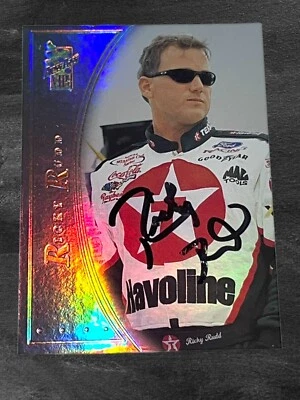 Ricky Rudd 2000 PRESS PASS VIP LX7 NASCAR HALL OF FAMER signed card #168/200 - Image 1 of 2