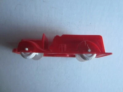 Vintage Hasbro Plastic 4 Inch Red Fire Dept. Tipping Ladder Truck-Missing Ladder - Image 1 of 4