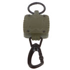 Outdoor Retractable Wire Rope Tactical Keychain Clip Anti Lost ID Card Holder