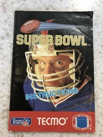 TECMO SUPERBOWL SUPER BOWL ORIGINAL INSTRUCTION MANUAL GAME BOOK NINTENDO NES HQ